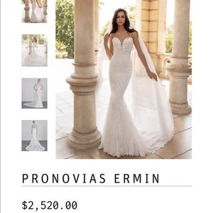 BRAND NEW W/TAGS! Pronovias Ermin Wedding Dress